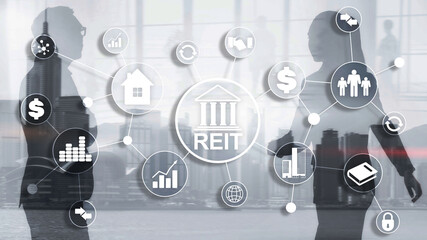 Real estate investment trust REIT. Finacial concept 2020.