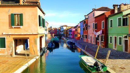 Obraz premium Colorful Houses Burano, Italy