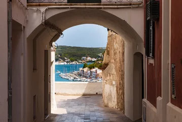 Selbstklebende Fototapeten view of the old town of mahon, menorca © Michael Barkmann