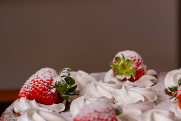 Delicious hand made strawberry pie