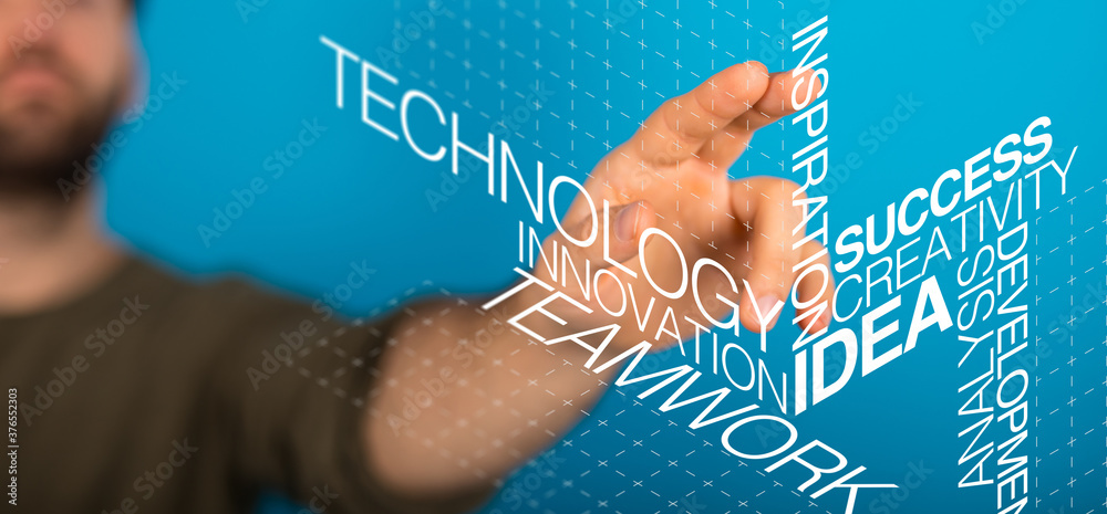 Poster industrie 4 future robot automation ai future digital