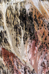 Rock and Sand Formations at the Grand Canyon, Yellowstone National Park