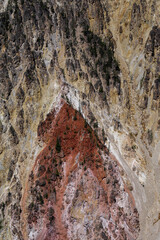 Rock and Sand Formations at the Grand Canyon, Yellowstone National Park