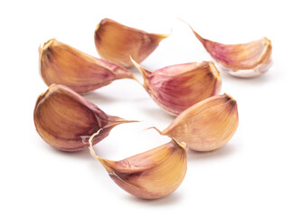 Garlic vegetable isolated on white background