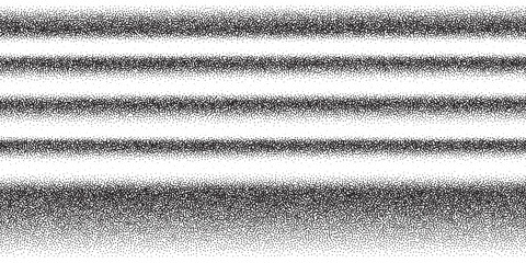 Dotwork stripes pattern vector background. Black noise stipple dots. Sand grain effect. Black dots grunge banner. Abstract noise dotwork pattern. Stipple strokes. Stochastic dotted vector background.