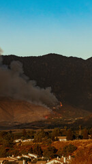 El Dorado fire day 1 viewed from Yucaipa