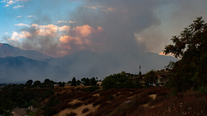 El Dorado Wildfire Day 2, View from Yucaipa BLVD