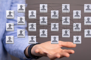 organization chart team concept networking group