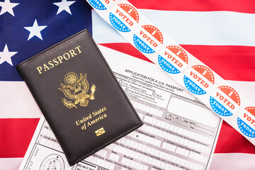 New American voters identify themselves with their new passport.