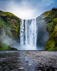 Skógafoss waterfall in Iceland
