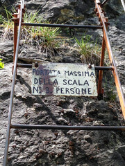 climbing at the garda lake, city of Arco, northern italy