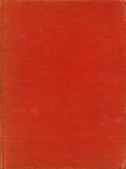 Fototapeta premium Textile texture. Red old book cover. Rough canvas surface. Blank retro page. Empty place for text. Perfect for background and vintage style design.