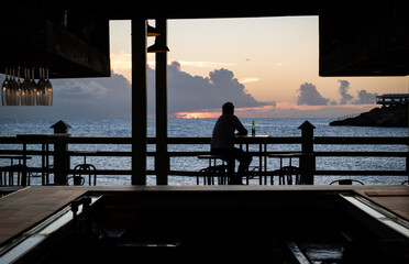 A sundowner in Sint Maarten, Dutch Caribbean