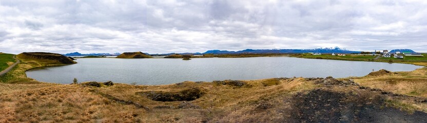 Beautiful rocky Icelandic coastline 