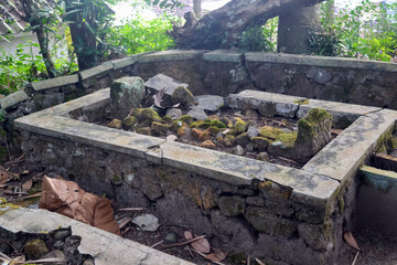 view of old tomb in the morning