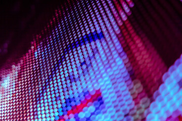 CloseUp LED blurred screen. LED soft focus background. abstract background ideal for design.