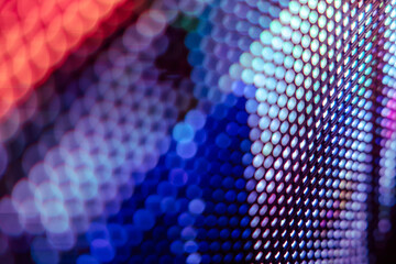 CloseUp LED blurred screen. LED soft focus background. abstract background ideal for design.