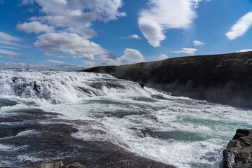 Gullfoss waterfall in scenic Iceland
