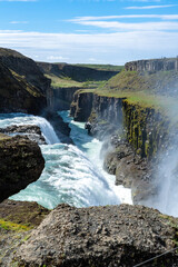 Gullfoss waterfall in scenic Iceland
