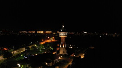 Obraz premium Uckermark. Impressionen. Schwedt bei Nacht. 
