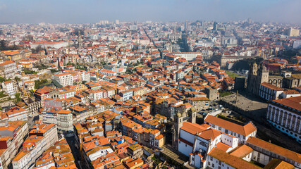 Fototapeta na wymiar Aerial view of the city of Porto, Portugal