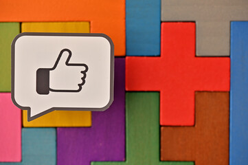 Fototapeta premium A card marked 