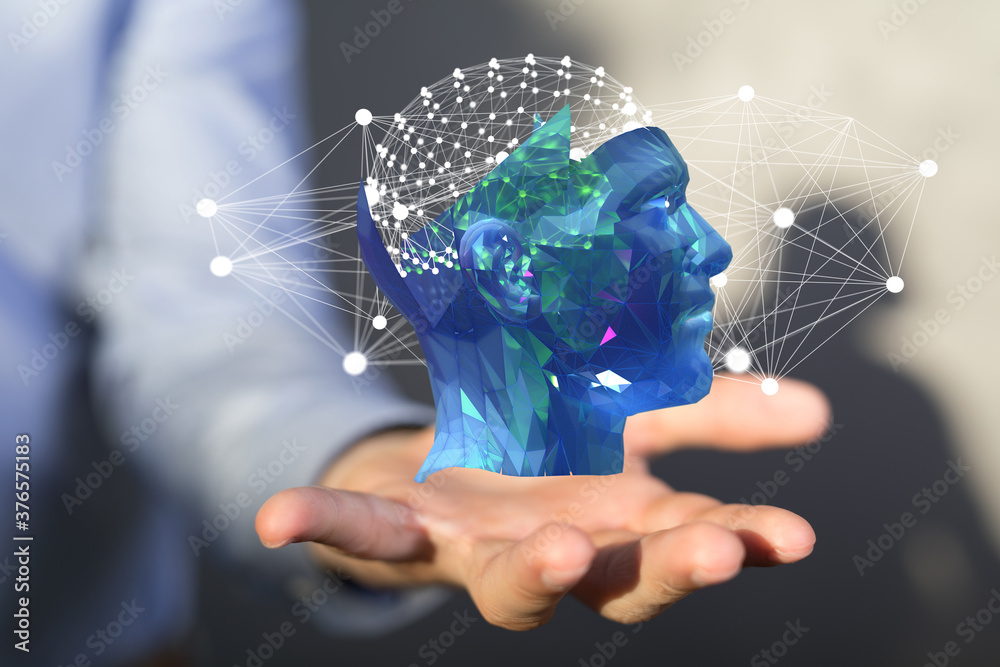 Poster industrie 4 future robot automation ai future