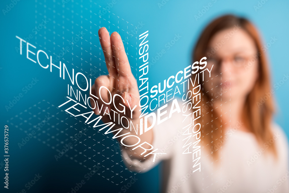 Poster industrie 4 future robot automation ai future digital