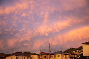 夕焼雲