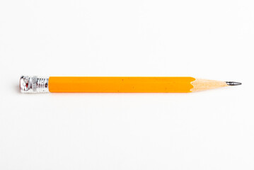 Sharpened Classic Yellow-Orange Hexagonal Pencil Stub