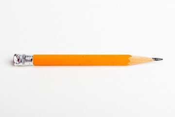 Sharpened Classic Yellow-Orange Hexagonal Pencil Stub