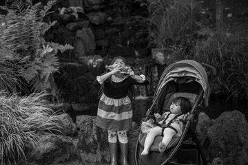 creepy sisters scary on the dark
