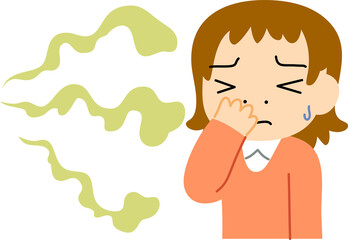 Woman troubled in stinking smell