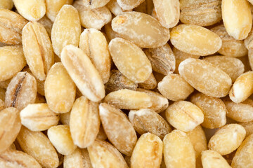 a pile of pearlescent barley, pearl barley