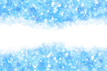 氷 雪 ブルー クリスマス 水彩 背景