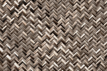 Naklejka premium Rattan texture, detail handcraft bamboo weaving background. Brown wicker basket illustration