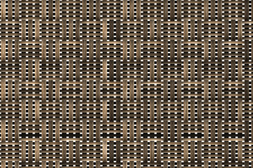 Brown basket weave seamless background. Classic cross woven texture decorative pattern. Natural wicker bamboo effect