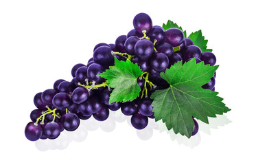 Grapes isolated on white background