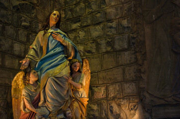 Fototapeta premium virgin mary and jesus