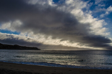 Obraz premium storm clouds over the sea