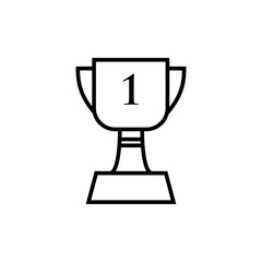 trophy, vup,winner icon outline style for your web design