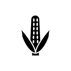 corn icon glyph style for your web design