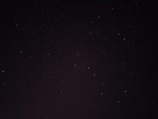starry night, long exposure shot
