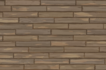 cartoon wood brick design