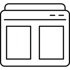 Website icon layout webpage landingpage icon