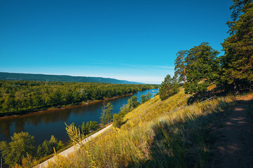 Beautiful summer landscape on a Sunny day.