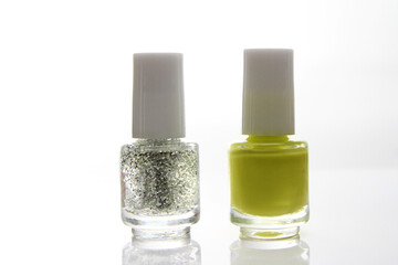 Nail polish and glitters