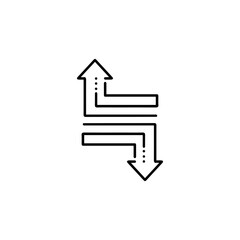 Arrow vector illustration icon