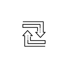 Arrow vector illustration icon