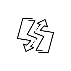 Arrow vector illustration icon